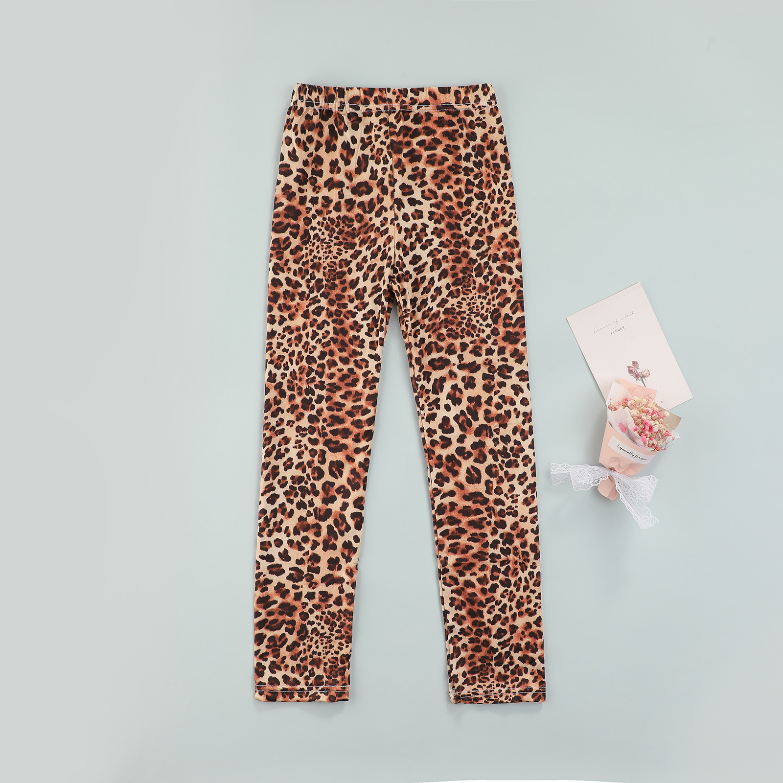 Meninas legging moda criança menina primavera outono leggings crianças meninas leopardo árvore de natal calças impressão para 4-11 ano criança