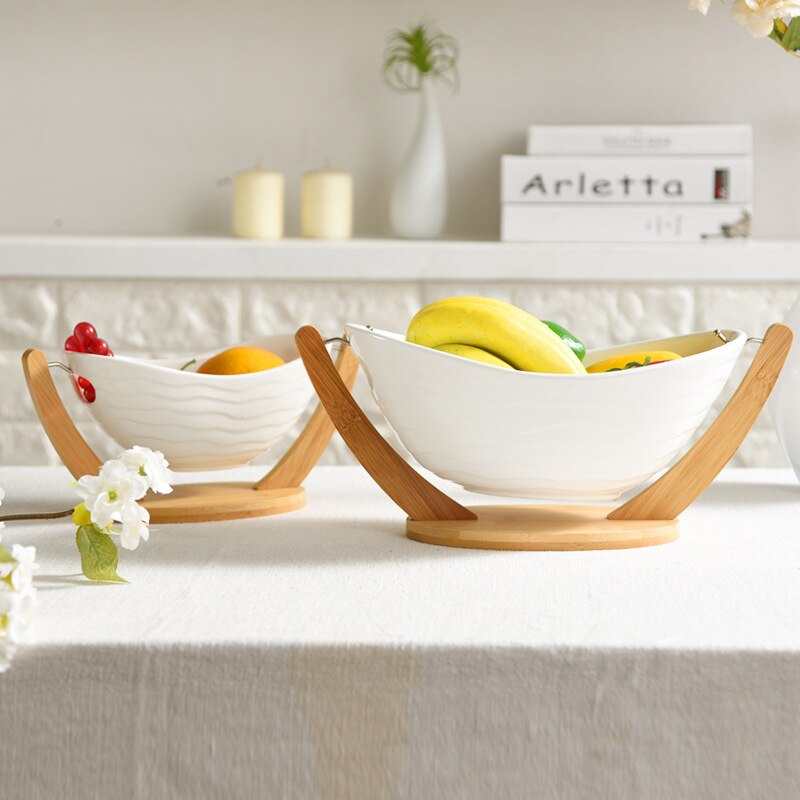 Curated visual reference: Fresh Look at 1Pcs Home Hotel Fruit Basket Ceramic Bowl With Bam
