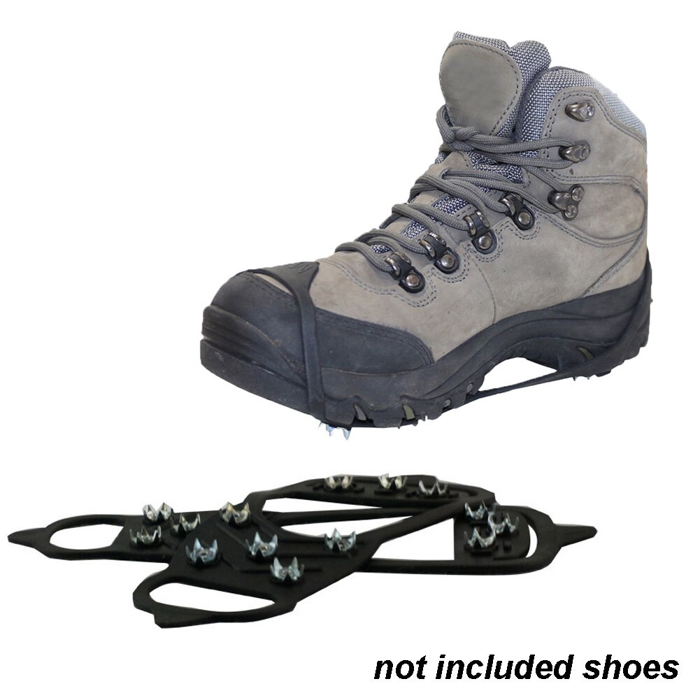 8 Teeth Outdoor Hiking Cleats Ice Gripper Crampons Traction Overshoe Climbing Spikes Anti-slip