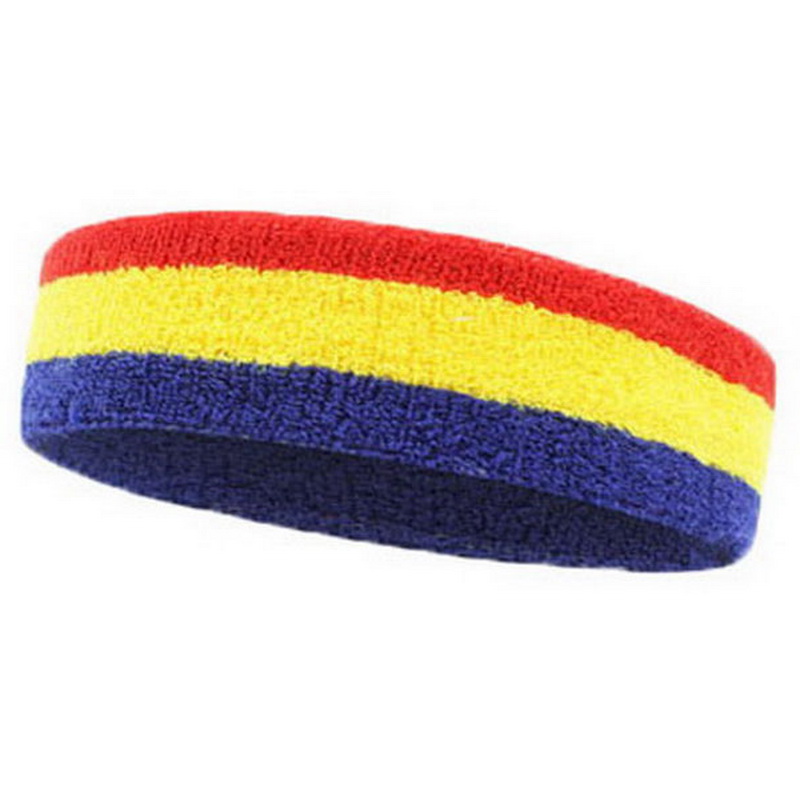 Tennis Wristbands Sport Headband For Men Women Towel Sweat Bands Basketball Yoga Gym Running Volleyball Wrist Wrap Sweatband: Red