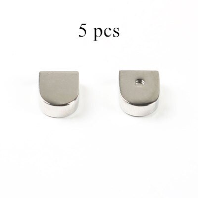 5 st/lot silver guld svart sladd ände metall platt lås propp växlar klämma för sportkläder skosnöre midje rep spänne tillbehör: D