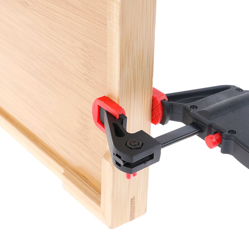 Hand Wood Working Spreader 4 Inch Clip Kit Quick Ratchet Release F Clamp Speed Squeeze Work Bar Clamp Adjustable Gadget Tool DIY