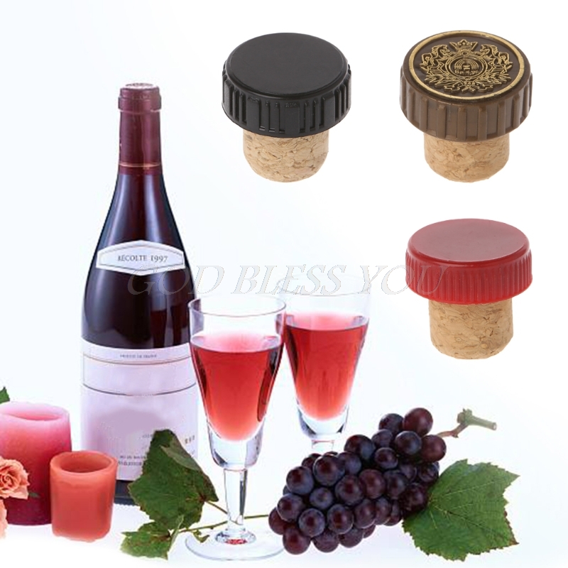 Tapones de corcho para botellas de vino tinto en forma de T, herramienta de sellado para Barra de cocina, corchos, 3 uds.,