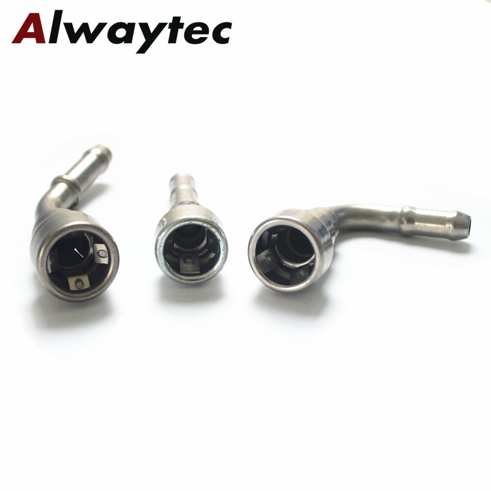 3/8" STAINLESS STEEL HEAVY DUTY PUSH LOCK FUEL LINE HOSE CONNECTOR METAL COUPLING