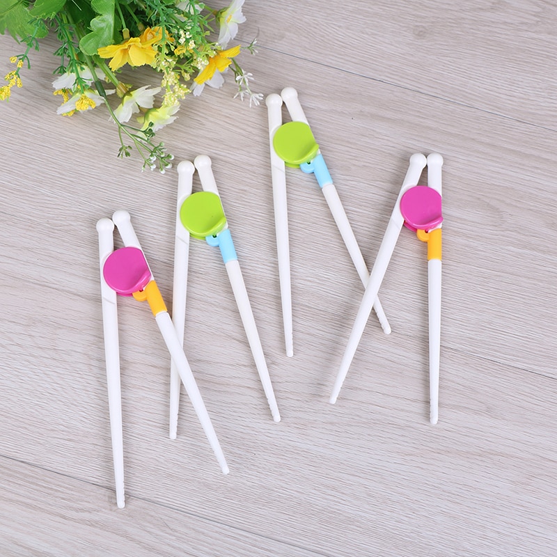 1 par de palillos chinos para niños, niños, bebés, ayuda para el aprendizaje, palillos para herramientas de cocina, mano derecha, productos para niños