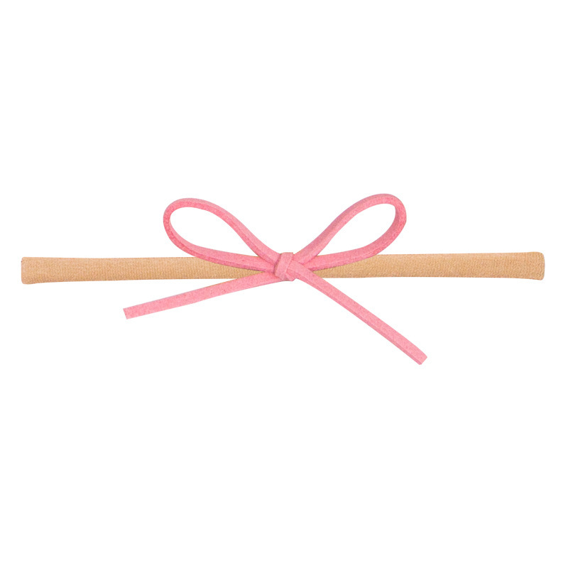 2022 Baby Meisjes Haarband Leuke 3D Strik Bloem Hoofdband Touw Koreaanse Stijl Eenvoudige Niet-geweven Stof Haar accessoires: D