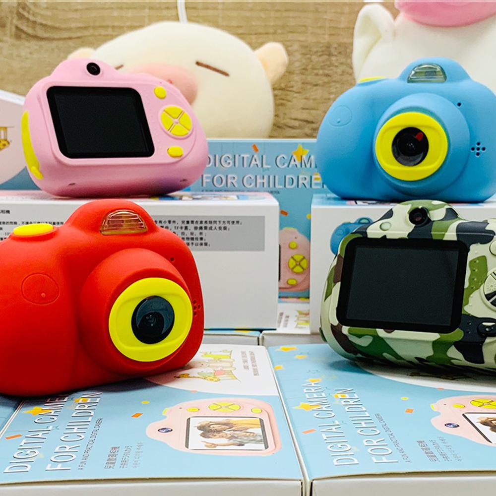 8.0MP double enfants caméra 2.0 "LCD écran enfants appareil photo numérique mignon anniversaire/noël Full HD 1080P Mini étude jouet caméras