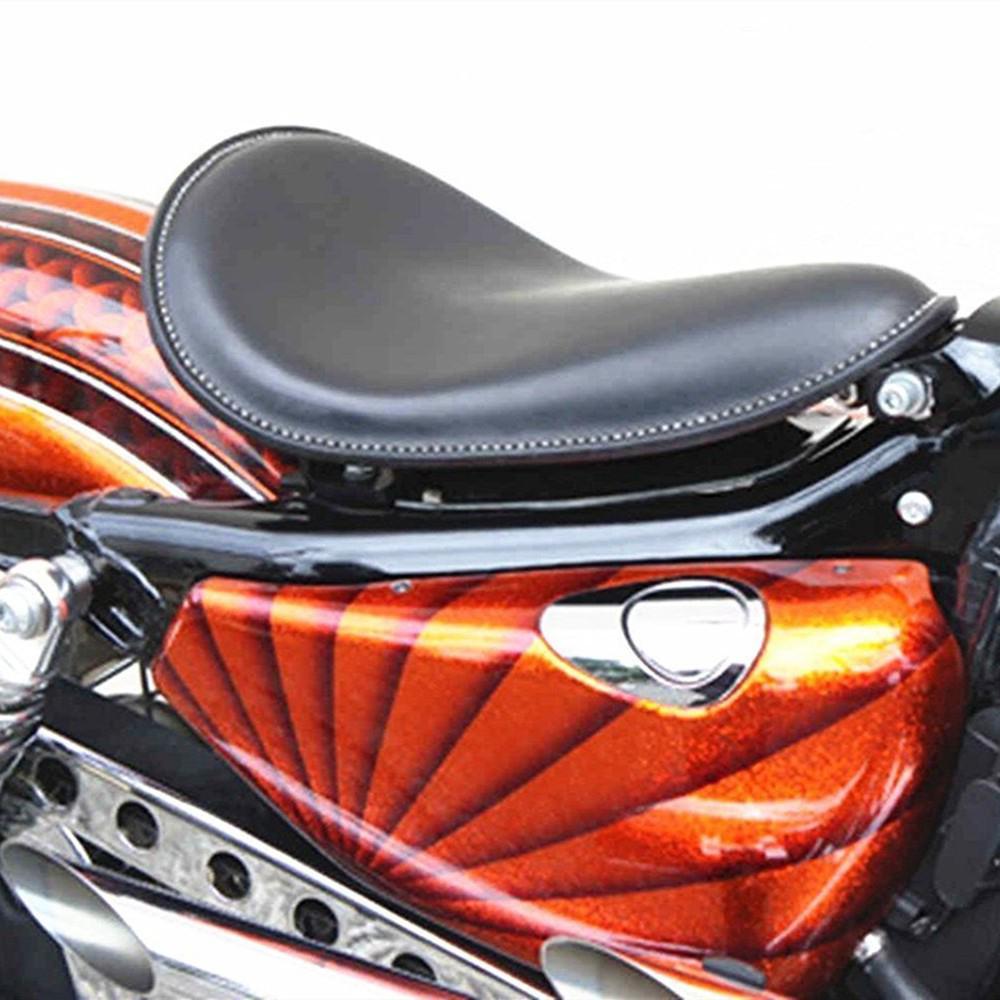 Motorcycle Seat Saddle Cushion with Spring Bracket Simple Driver Solo Bracket Seat for Honda Yamaha Kawasaki Suzuki