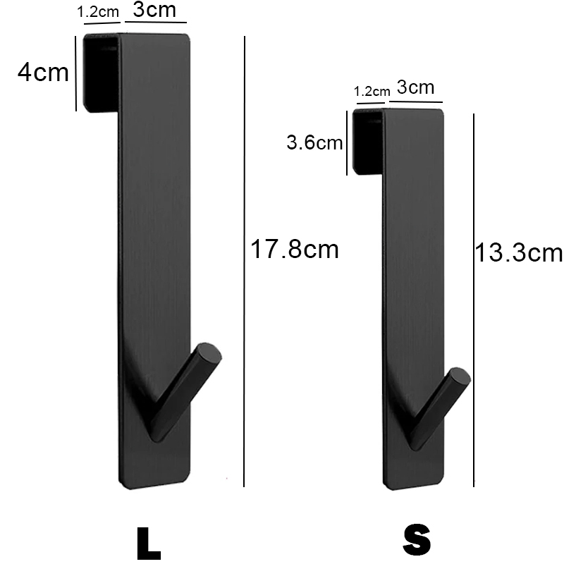Badkamer Douchedeur Achterhaak Roestvrij Staal Over Glazen Deur Douche Handdoekenrek S-Vorm Badkamer Badjas Hanger Houder Haken