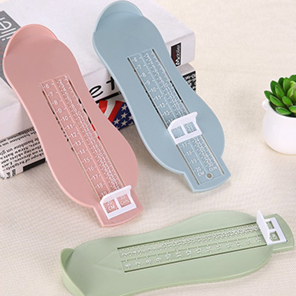 Medidor de PIE de bebé de plástico para niños, regla de medición de tamaño de zapatos, herramienta de medición de zapatos de bebé