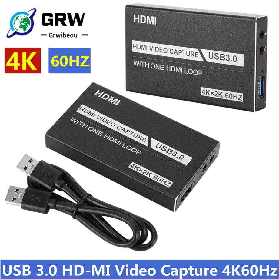 4K 60Hz Hdmi Game Video Capture Card USB3.0 1080P Grabber Dongle Hdmi Capture Card Voor Obs Vastleggen game Game Capture Card Live