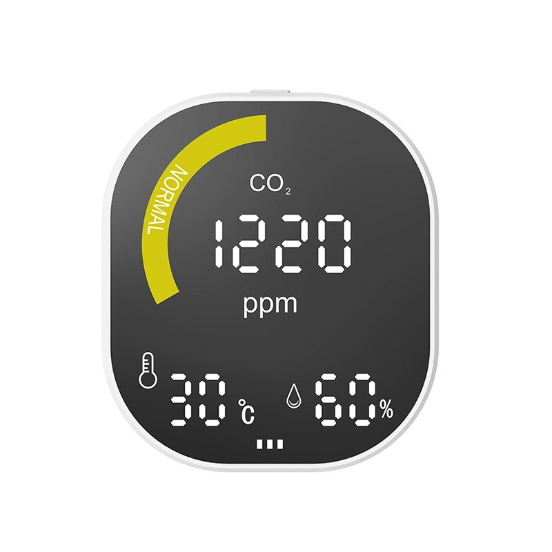 Portable Air Monitor Temperature Humidity Tester CO2 Detector Classrooms Restaurants CO2 Monitor Infrared NDIR Detector
