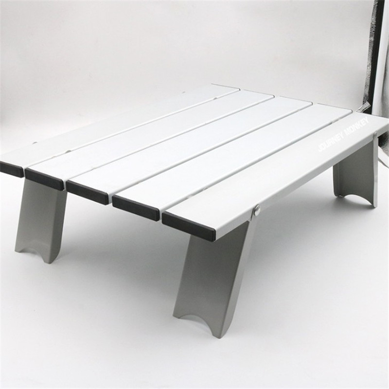 Udendørs sammenklappeligt lille bord aluminiumslegering foldebord bærbar strand ultra let spisebord campingbord