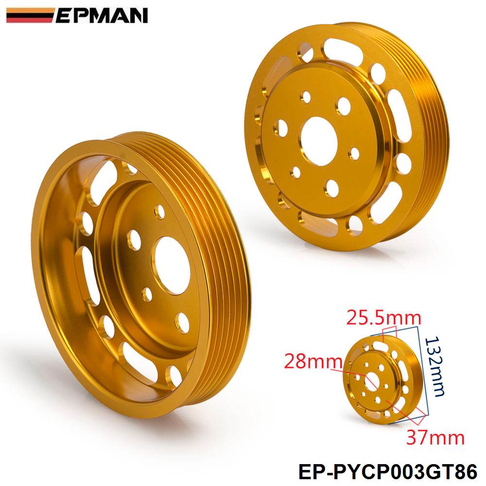 Light Weight Crank Pulley Power Steering For Toyota GT86 Subaru BRZ Scion FRS EP-PYCP003GT