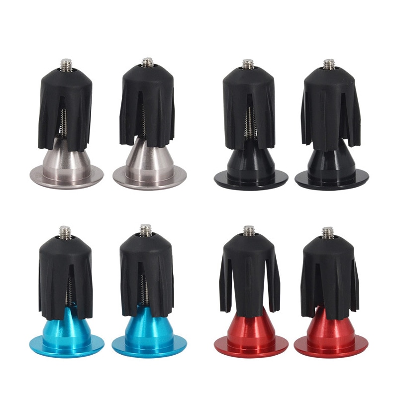 1pair Bicycle Grip Handlebar End Cap Aluminium Alloy Lock Mtb Cycling Handle Bar Grips End Plugs For Bike Handlebar Accessoies