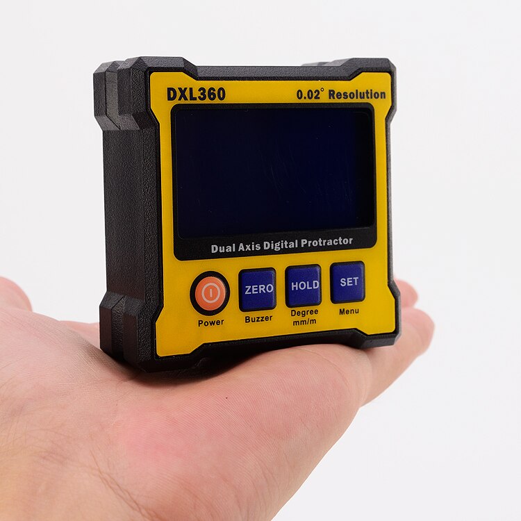 DXL360 Dual Axis Digitale Hoekmeter Met 5 Side Magnetische Base Hoge Precisie Dual-Assige Digitale Display Niveau gauge