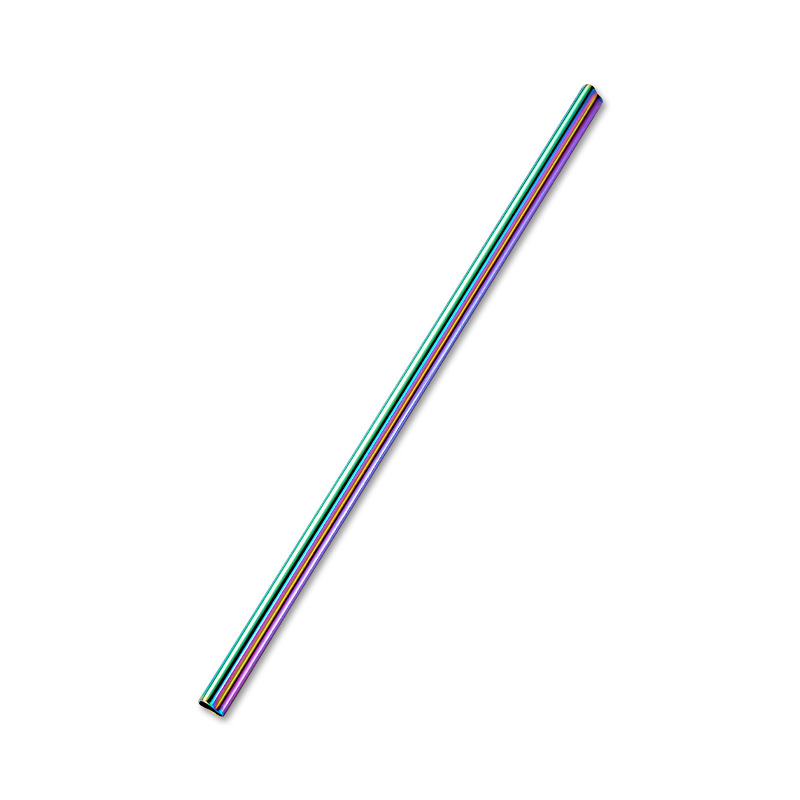 1PC Drinking Straw Reusable Metal Straw Set Heart-shaped Bubble Tea Straws 304 Stainless Steel Pearl Milkshake Straw Set: Symphony
