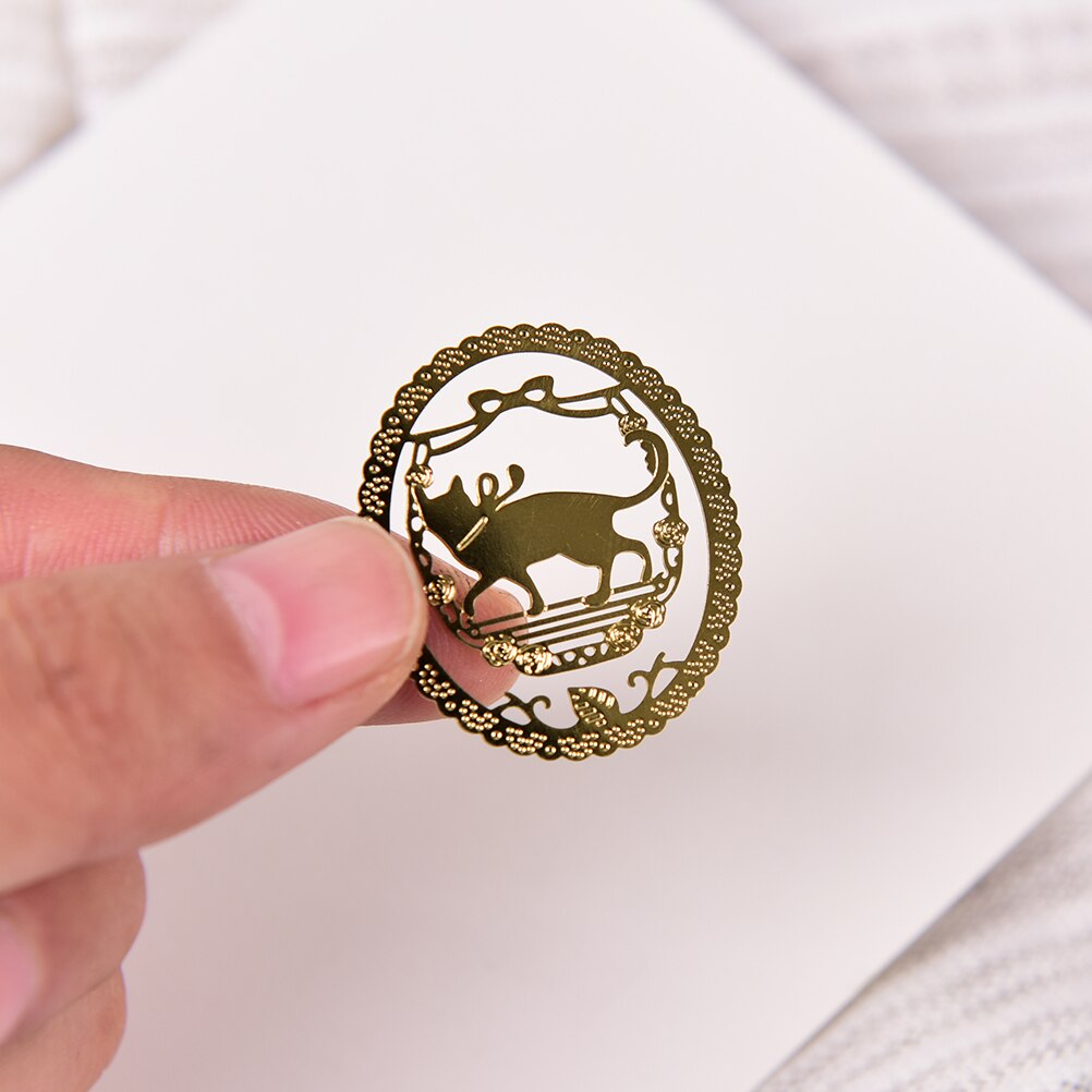 Nette kreative Mini katze metall lesezeichen büro und schule liefert