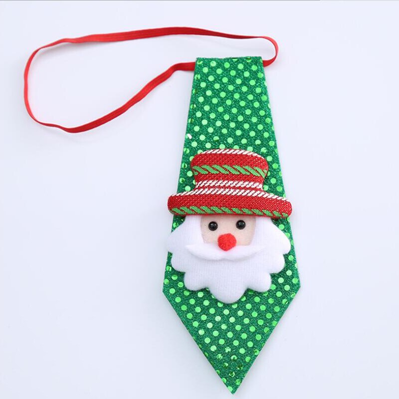 RBOCOTT-Corbata de Navidad para niño, corbatas novedosas para niños, corbata de muñeco de nieve de Santa Claus para de Festival, decoración de baile de