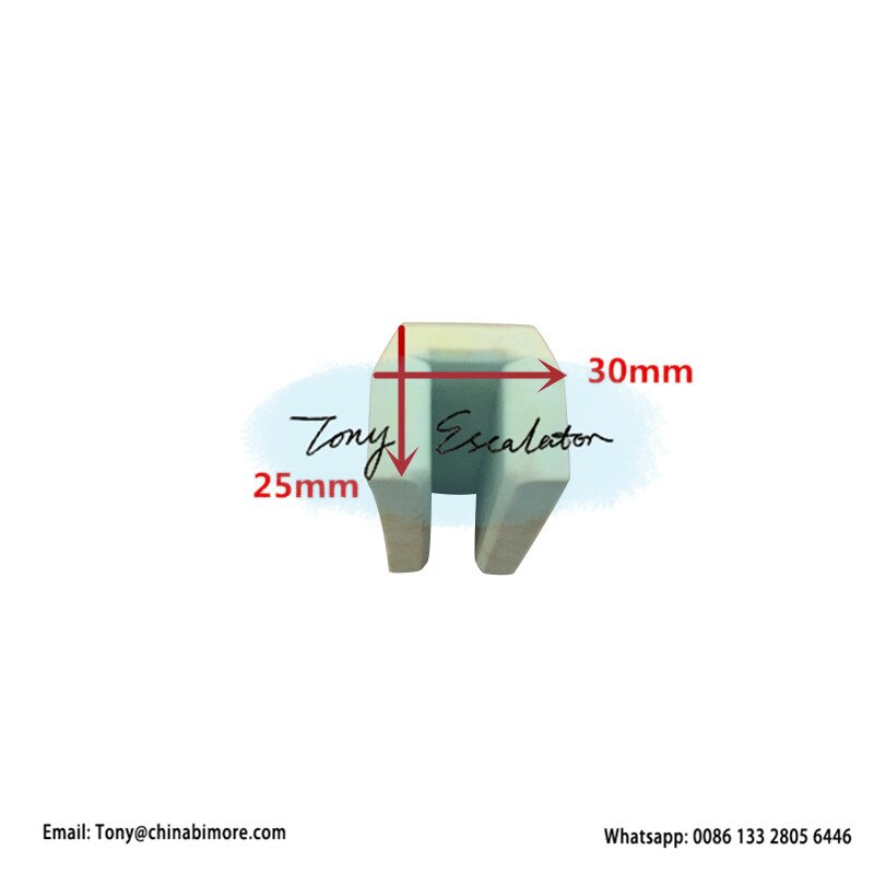 Elevator KM600641H16 Guide Shoe Insert L80MM GROOVE W10MM 16MM