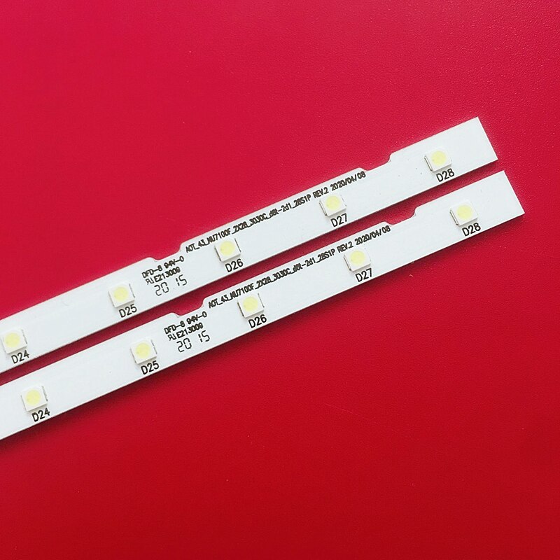 2Stck LED Streifen Für Samsung UE43RU7179U UE43nu7092 UE43nu7090 UE43nu7170 UE43RU7100 UE43nu7120U UE43nu7170U UE43nu7199U