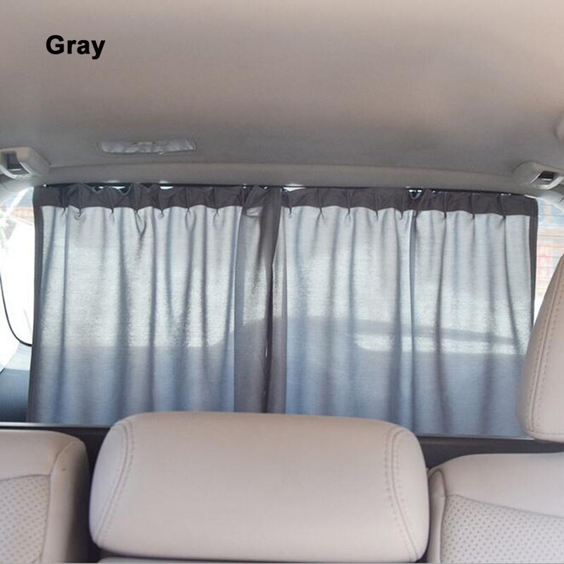 Aluminium Schrumpf Auto Heckscheibe Seite Fenster Sonnenblende Jalousien Vorhang Automobil Sonnenschutz Anti UV Vorhänge Auto Abdeckungen: grau