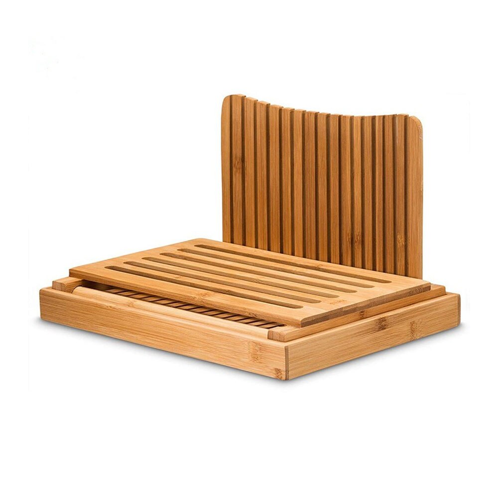 Bread Slicer Bamboo Foldable Bread Slicing Guide Bun Cutting Home Kitchen Tool Bamboo Bread Slicer Cakes Pastry Crumb Bread