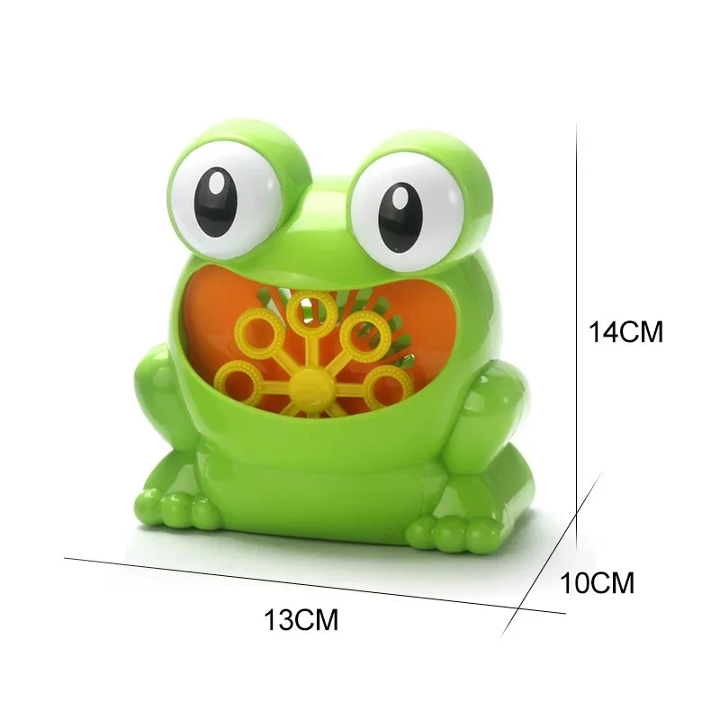 Neue Niedliche Lustige Frosch-Automatische Seifenblasenmaschine für Partys und Sommer-draussen-Spielzeug für freundlicher, und