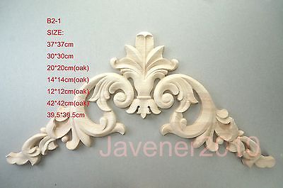MUXSAM Vintage Hout Gesneden Decal Hoek Onlay Applique Frame Meubilair