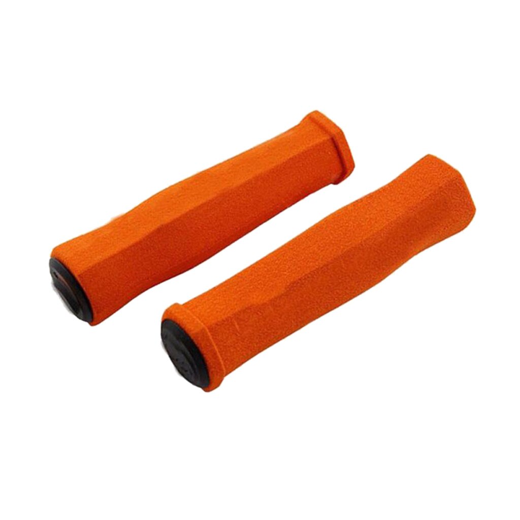 Soft Foam Silicone Sponge Bicycle Handlebar Gear Grip Mtb Bike Bmx High Density Ultralight Handle Bar Anti-skid Bike Parts #W5: Orange