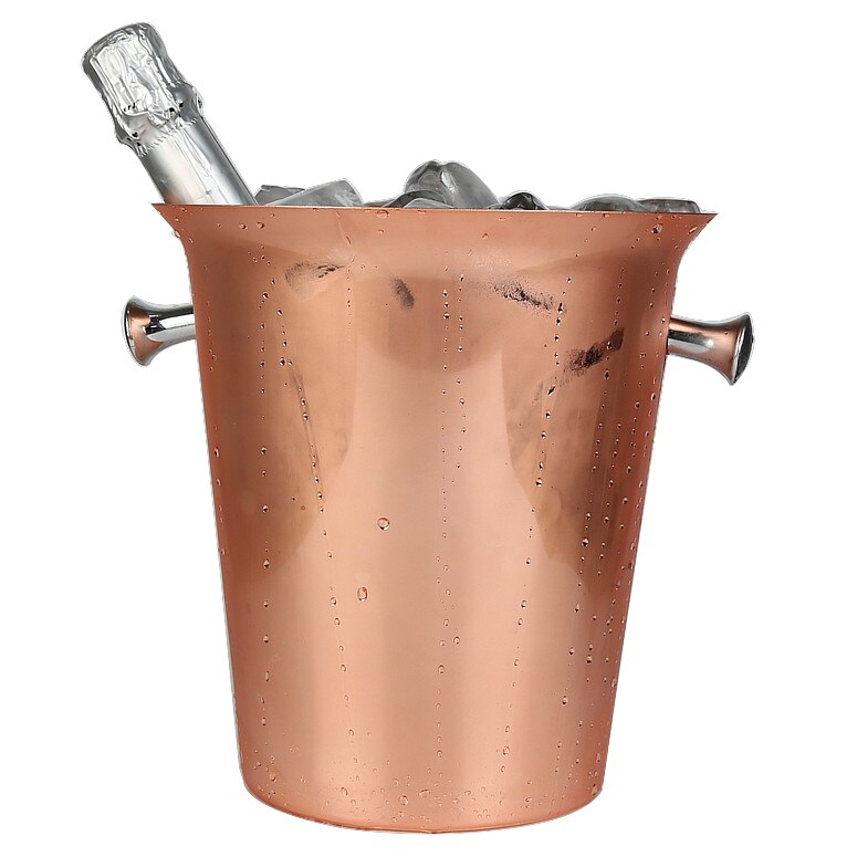 Stainless Steel Ice Bucket 5L Plated Rose Gold Champagne Bucket Copper Plated Ice Bar Champagne Buckets