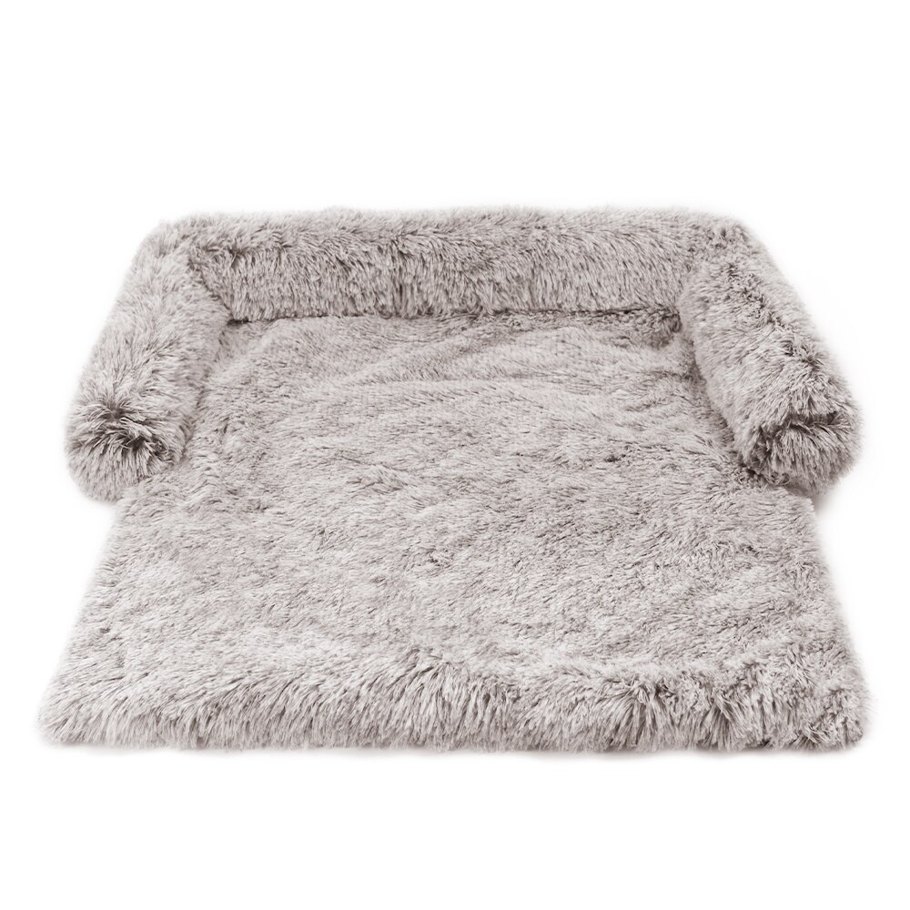 Hond Bed Voor Grote En Kleine Hond Sofa Bedden Pluche Kennel Huisdieren Nest Kussen Honden Levert Winter Slapen Meubels protector: Coffee / L 115x95x15cm