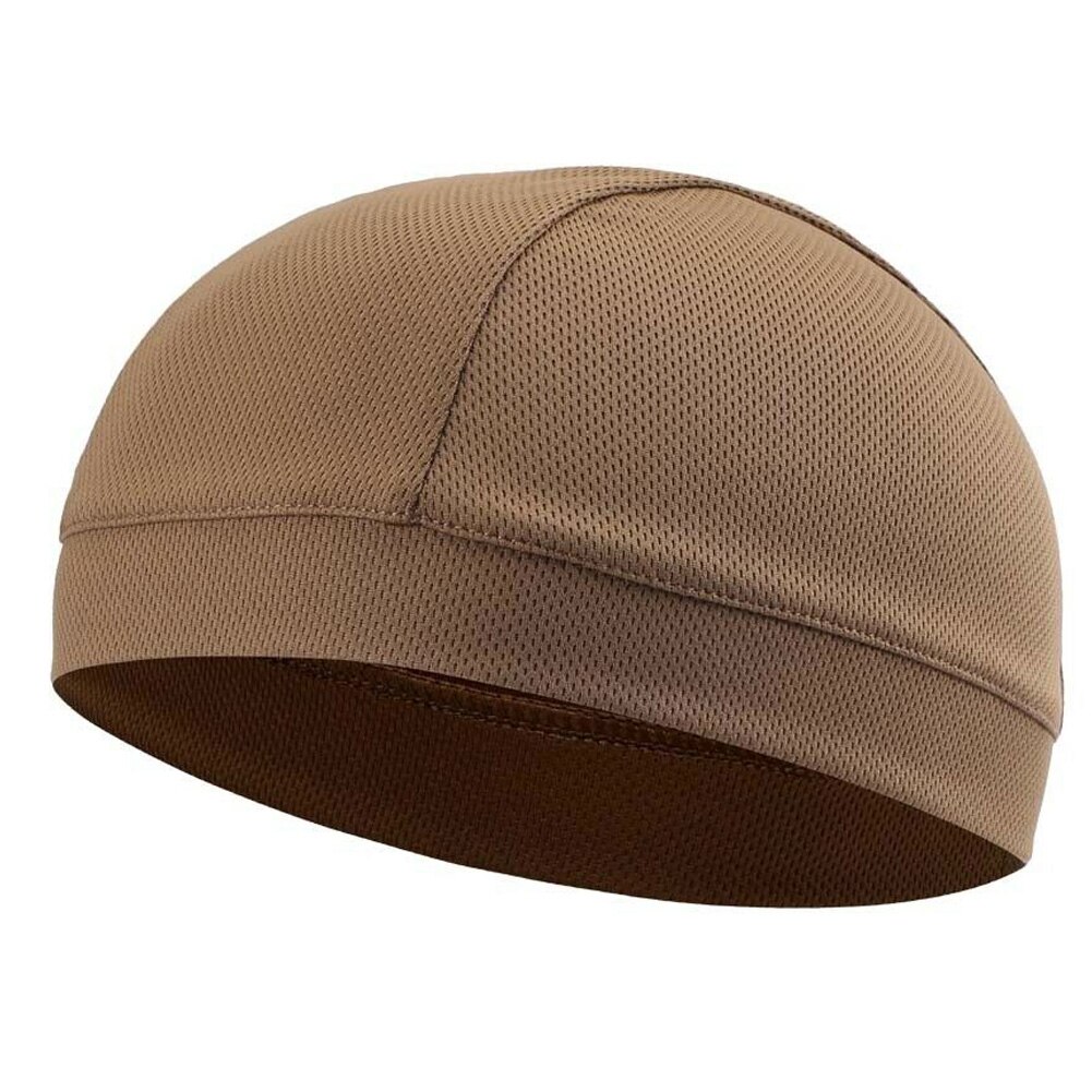 1 piezas. De refrigeración de la humedad de la tapa del cráneo del forro interior del casco de la boina de la cúpula del sombrero de los hombres: Marrón