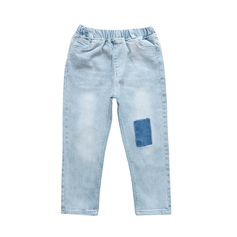 Teenagepiger leggings patchwork piger jeans bukser efterår børn blyantbukser børn baggy bukser til 3 6 8 10 12 år