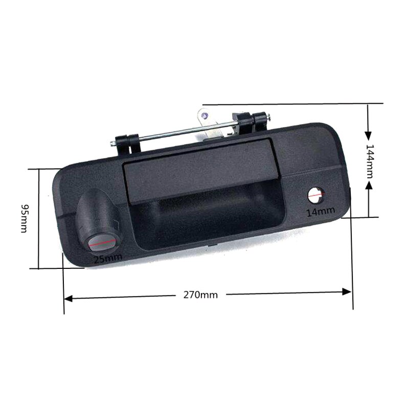 Black Tailgate Handle with Keyhole & Camera Hole For Toyota Tundra 2007 69090-0C050,690900C050,69090-0C051,690900C051