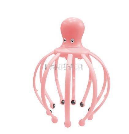 Tête à vibrations, Gadgets de préhension, poulpe, griffe de Massage, boule de griffes, peigne électrique de Massage du cuir chevelu: Rose