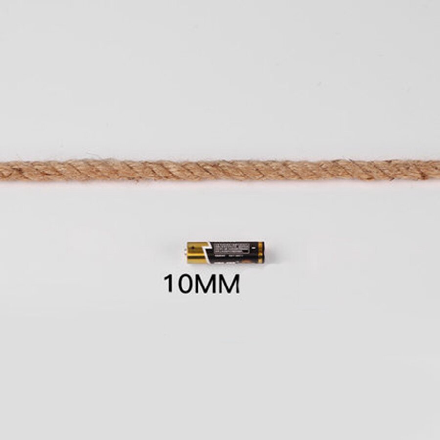 10M 50M 200M 400M Hennep Jute Cord Diy/Decoratieve Handgemaakte Twisted Touw Accessoire Voor Papier crafting Verpakking Doos Lijn: 10mm 10m