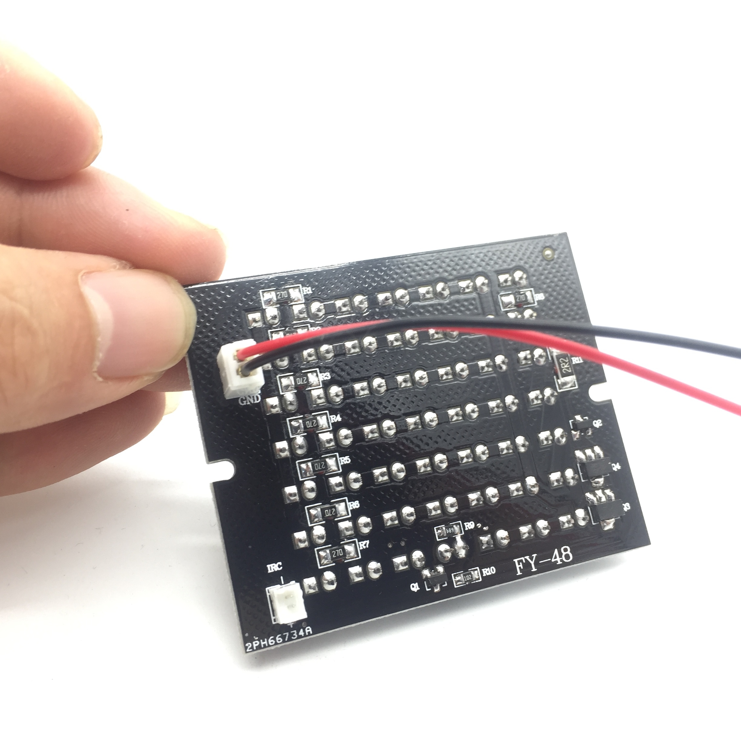 Näkymätön valaisin 940nm infrapuna 60 astetta 48 led ir valot pcb cctv turvallisuuteen 940nm ir kamera  dc12v
