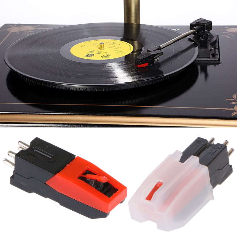 Vinyl Record Turntable Stereo Ceramic Pickup Cartridge Stylus Phonographs Supply