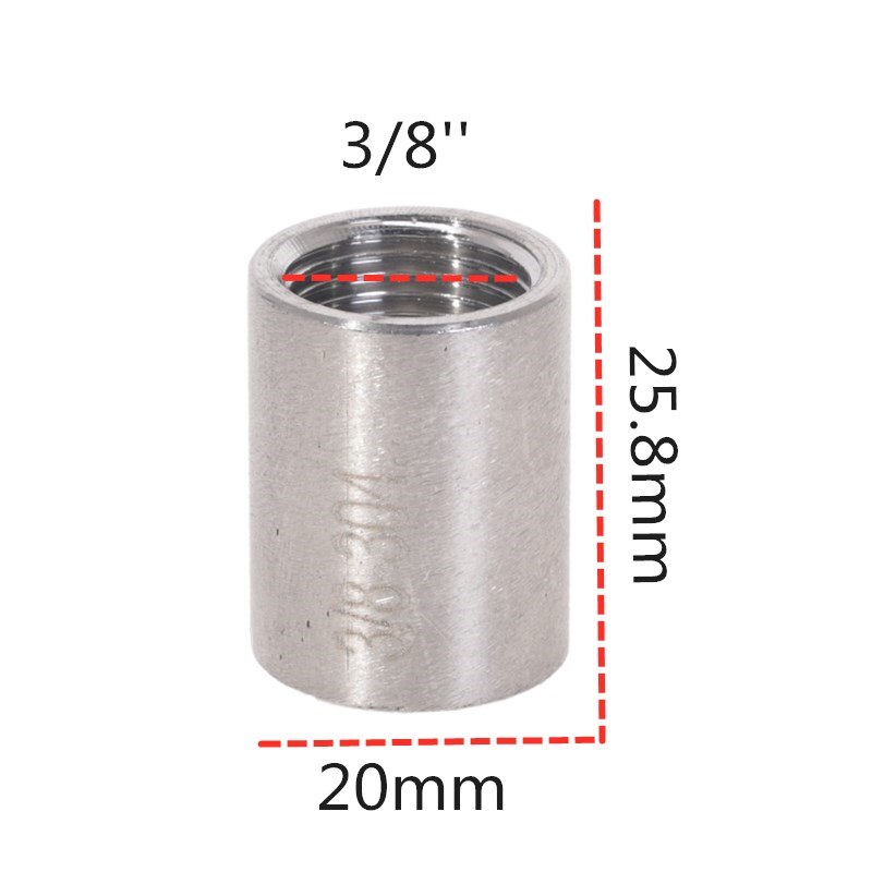 Precision round stainless steel pipe inner thread pipe fittings 1/4'' 3/8" 1/2'' 3/4" 1"