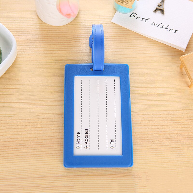 Lovely Cartoon Animal Giraffe Luggage Tag Travel Accessories Silica Gel Suitcase ID Address Label Baggage Name Tags