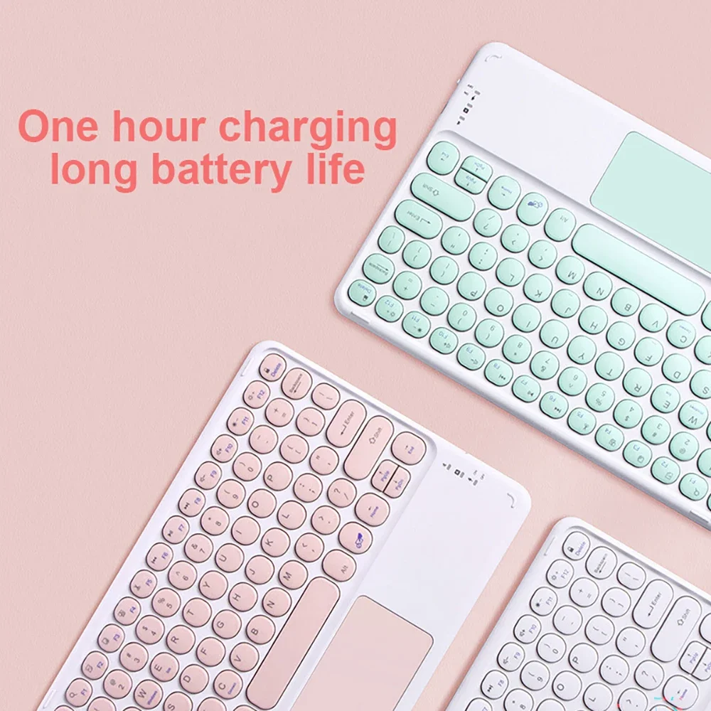 With Keyboard PU Tablet Case for IPad 11th Generation 11 Inch A16 Bluetooth Mouse Covers for Apple IPad 10th Funda