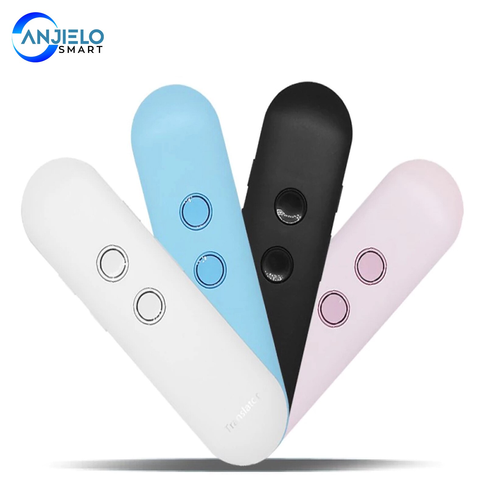 Anjielosmart T4 Multi Languages Portable Voice Translator Smart Real Time Instant 2 Way Foreign Language Poket Translator Device