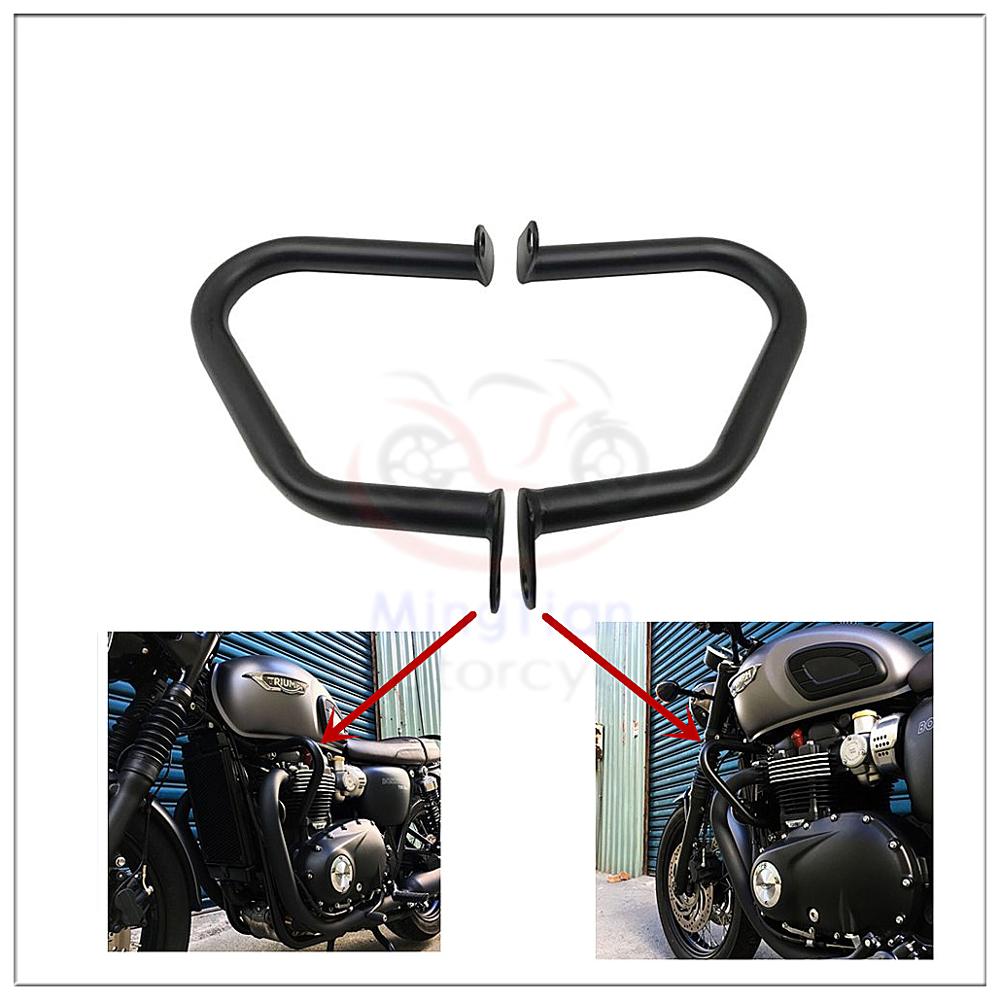 Motorcycle Bumper Engine Guard For Triumph Bonneville T120 Twin 2001 Highway Crash Bar Buffer Frame Side Protector