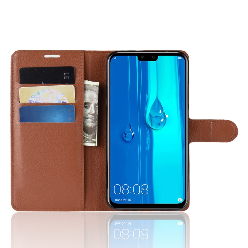 Wallet Case Kaarthouder Telefoon Gevallen Voor Huawei Y9 6.5-Inch Pu Lederen Beschermhoes Beschermende Holster