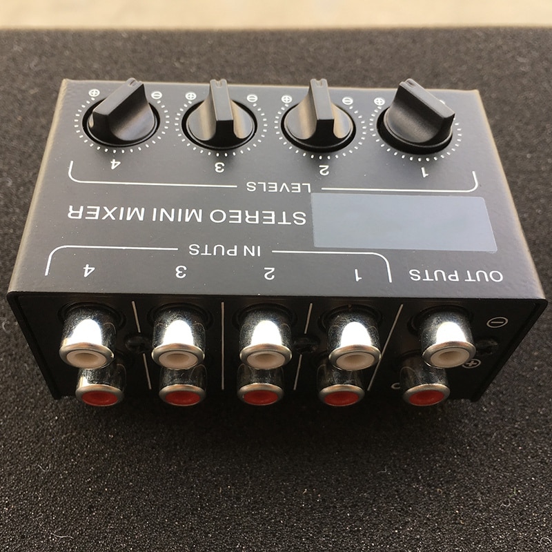 Cx400 mini stereo kanals passiv mixer lille mixer mixer stereo dispenser live og studie –