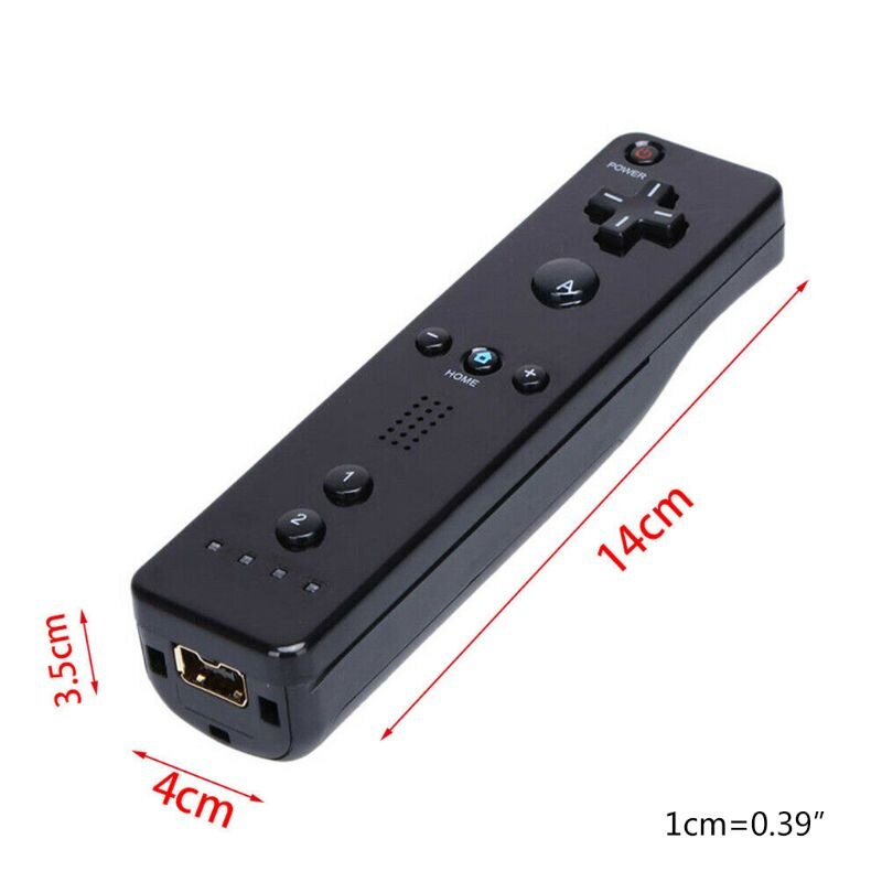 Y1UB Portable ABS Home Wireless Remote Control Motion Sensitive Controller Gaming Control for Wii Wii U Wiimote Console