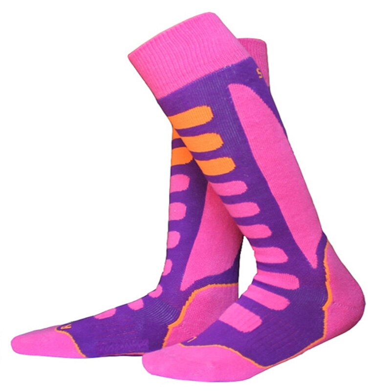 1 paar Baumwolle Dicken Kissen Kniehohe Ski Socken Winter Sport Snowboarden Skifahren Socken Warme Thermische socken