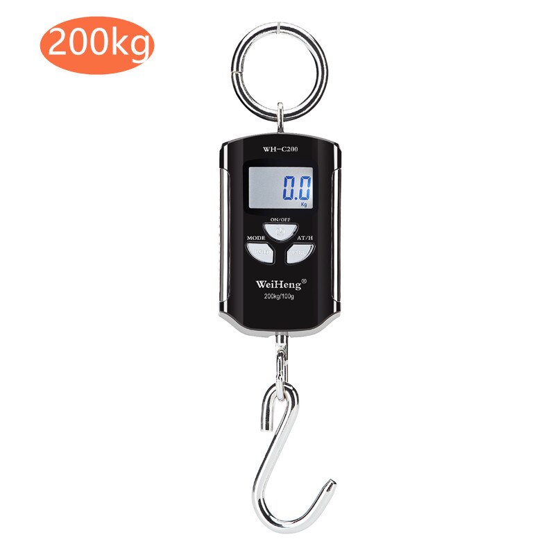 Crane Scale 300kg 150kg 200kg 500kg/100g 1kg/0.1g 2kg/1g Heavy Duty Hanging Hook Scales Digital High Accurate Weight Tool 40%off: C 200kg
