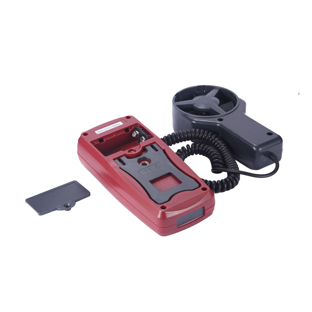 Nicetymeter AM831 LCD Handheld Digital Anemometer Wind Speed Meter & Temperature Measuring with Vane Sensor Backlight